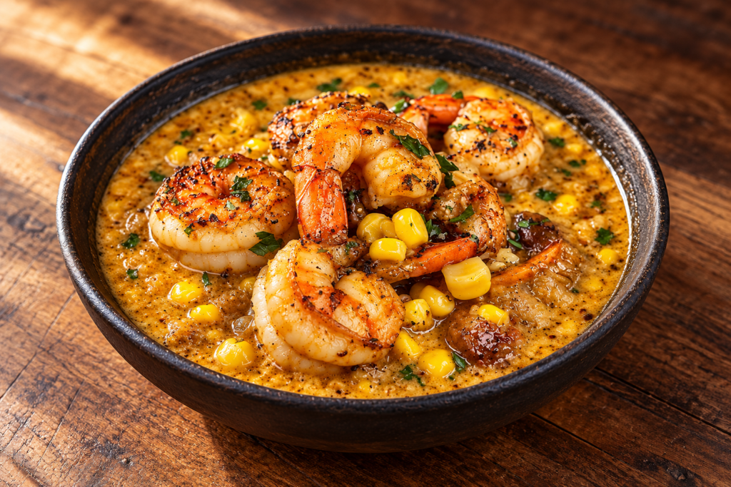 Creamy Cajun Shrimp and Corn Recipe