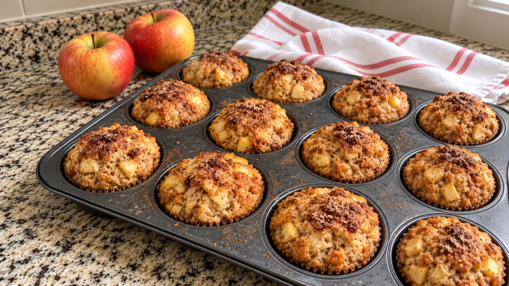 Easy Apple Cinnamon Muffins with Cinnamon Sugar