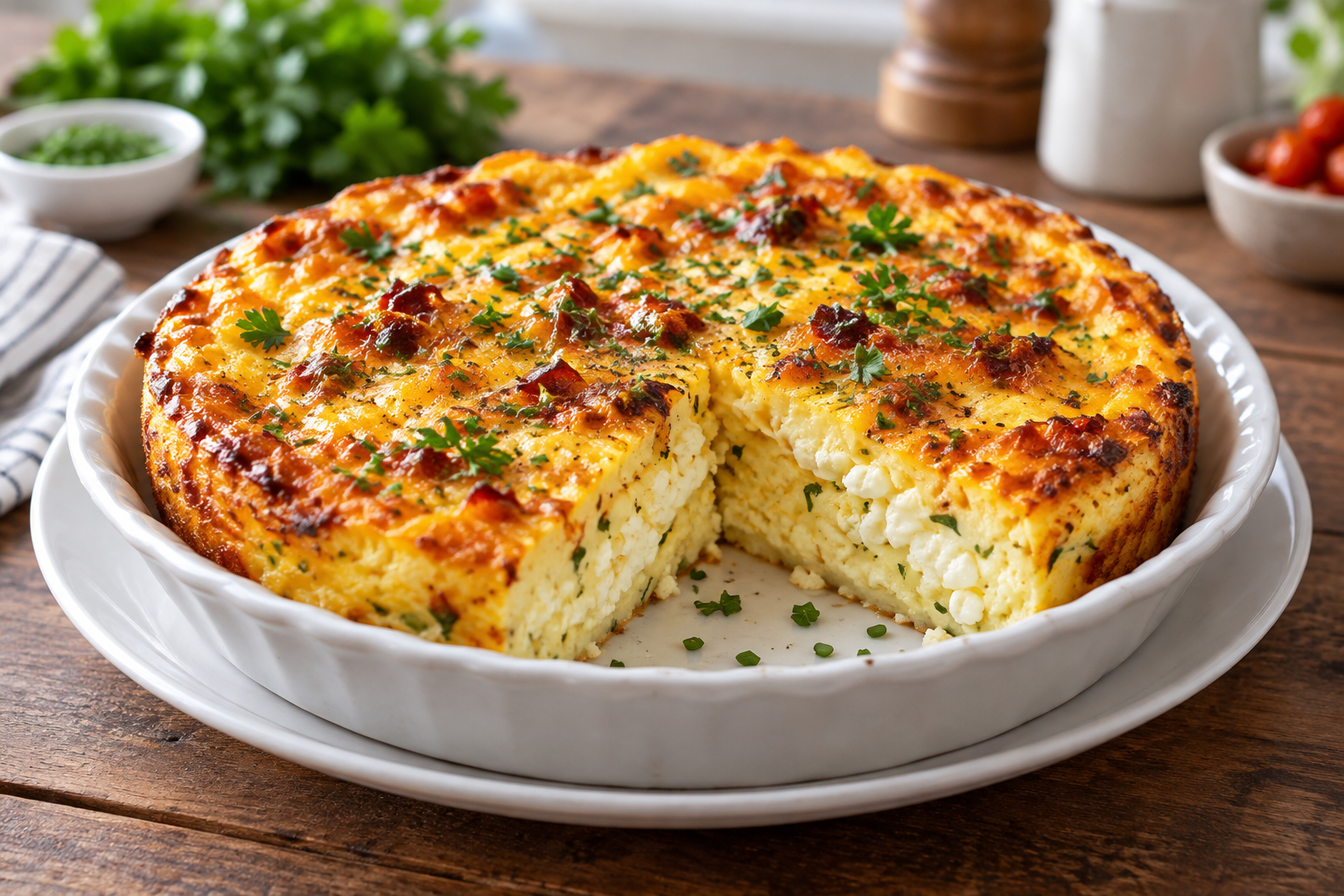 Baked Cottage Cheese Eggs 