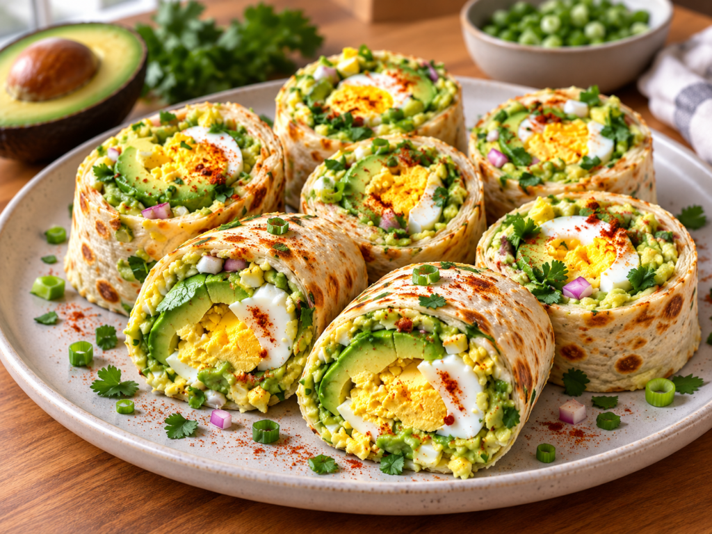 Avocado Egg Wrap Rolls