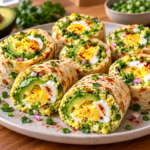 Avocado Egg Wrap Rolls