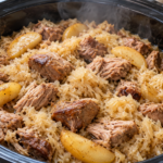 Slow Cooker Pork and Sauerkraut with Apples