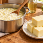 homemade cheese with vinegar