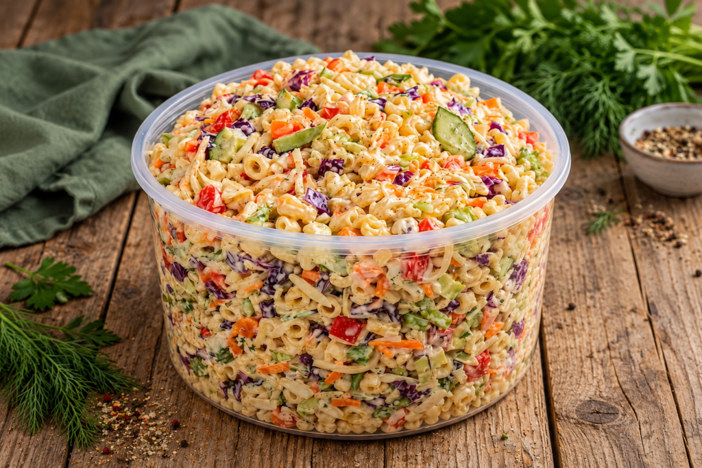 Creamy Vegetable Macaroni Salad Recipe