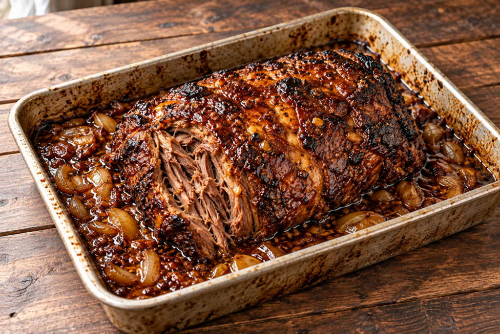 honey garlic glazed beef roast