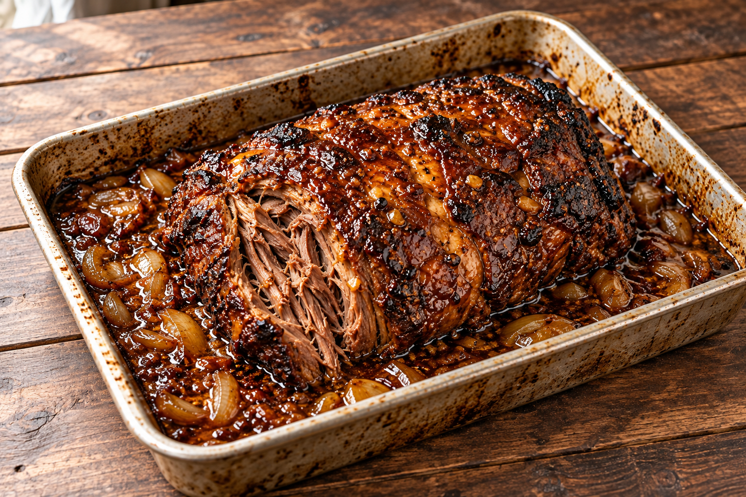 honey garlic glazed beef roast