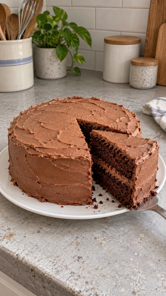 Homemade Chocolate Fudge Cake