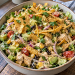 Creamy Crunchy Chicken Taco Salad