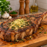 Garlic Herb Butter Tomahawk Steak Recipe