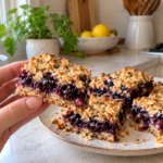 Homemade Blueberry Oatmeal Breakfast Bars