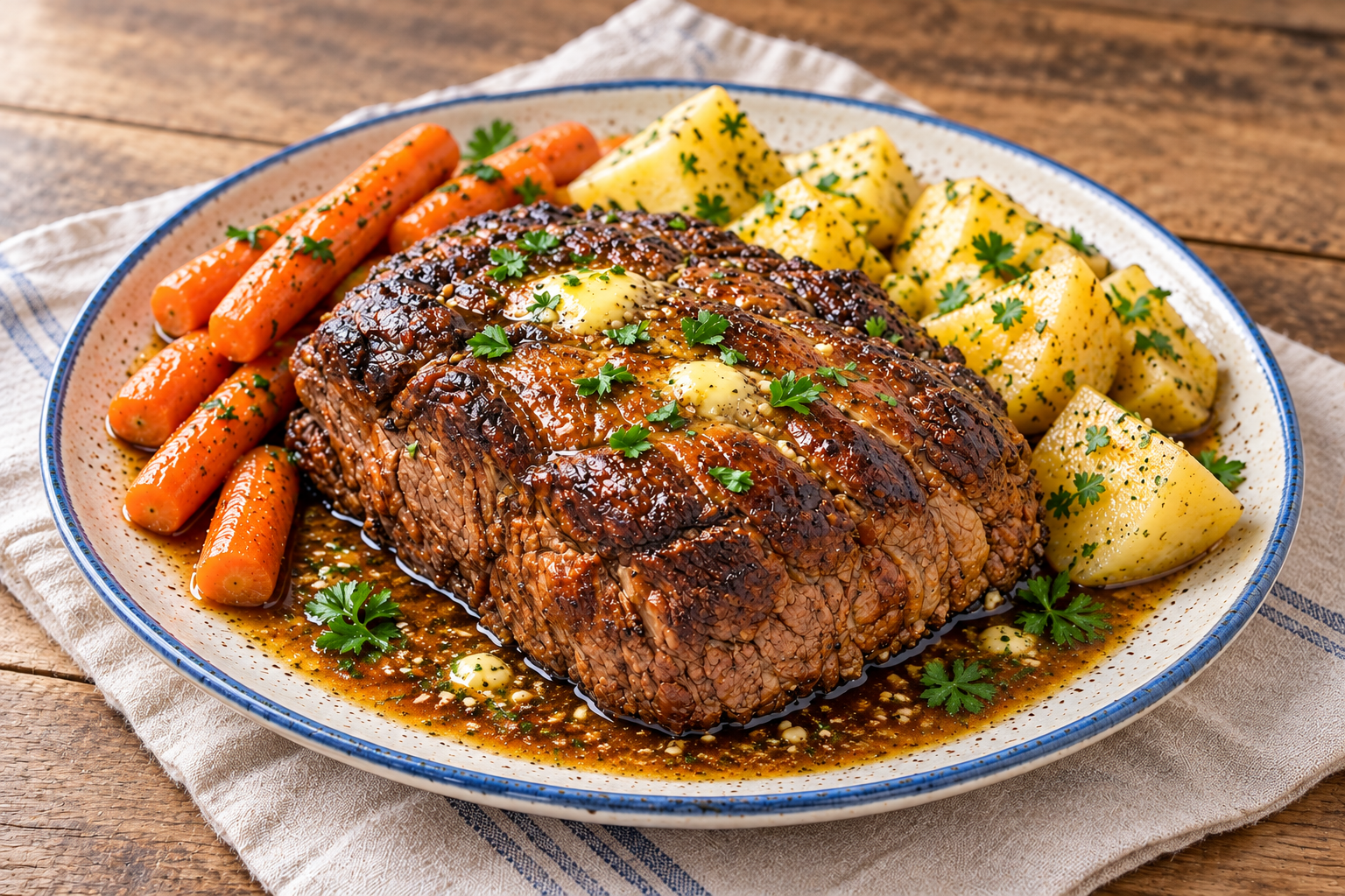 garlic butter beef roast