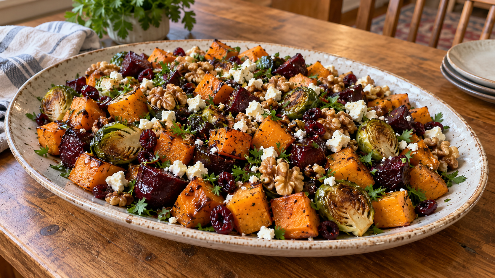 Roasted Fall Vegetable Sala