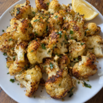 Garlic Herb Roasted Cauliflower with Garlic Butter