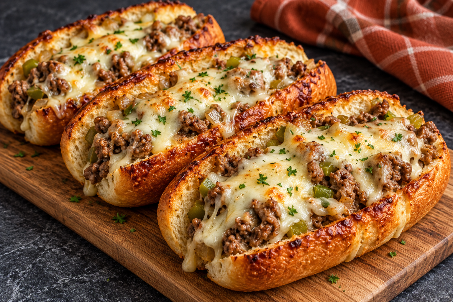 cheesy ground beef stuffed rolls