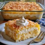 Pineapple Coconut Cream Poke Cake