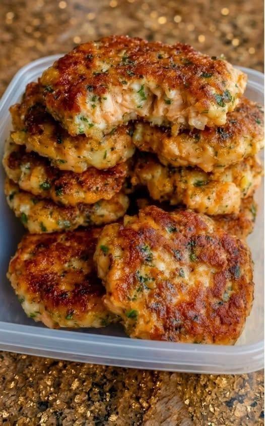 Grandma’s 3-Ingredient Crispy Cheesy Chicken Fritters