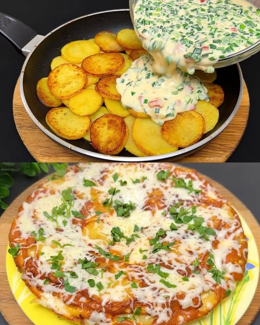 Cheesy Potato and Egg Skillet