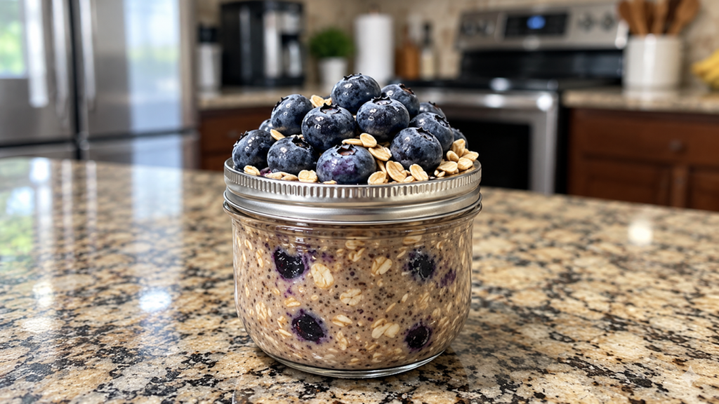 Blueberry overnight oats