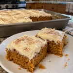 Pumpkin Bars with Cream Cheese Frosting