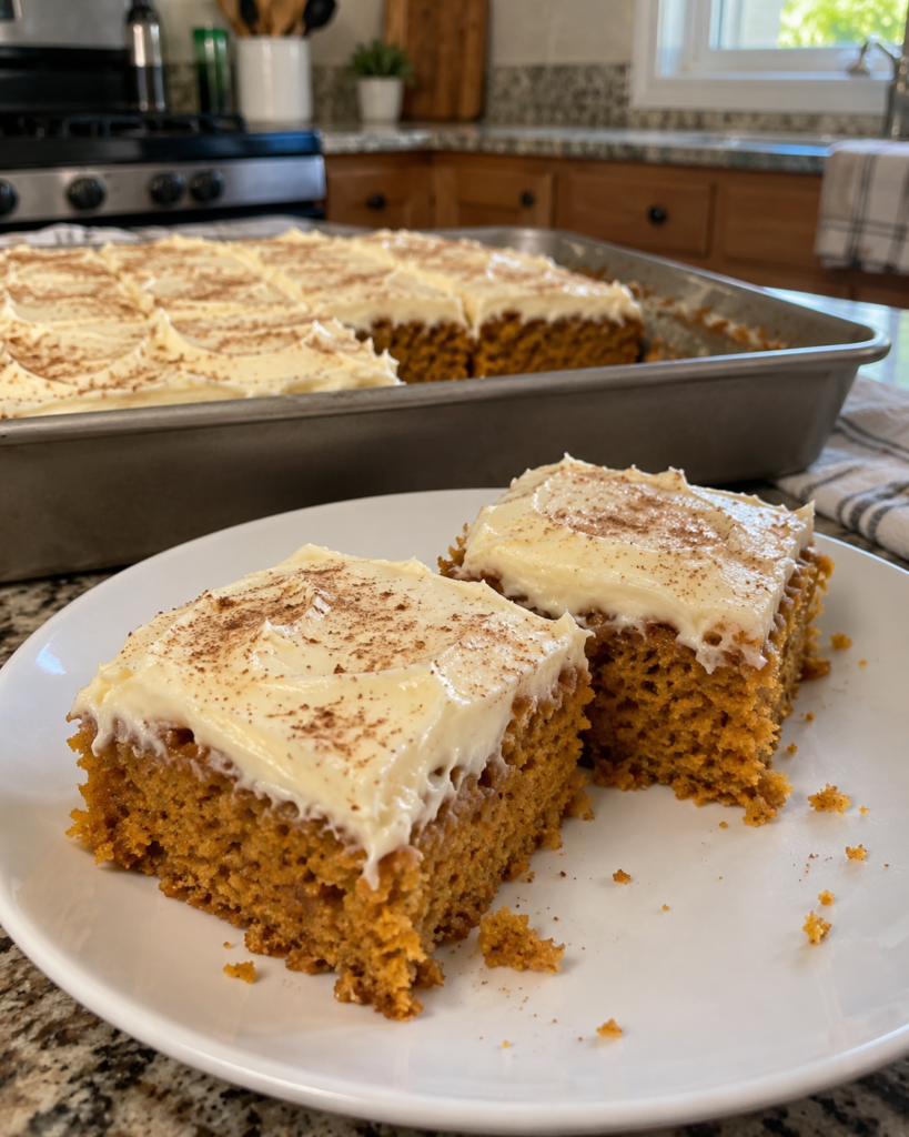 Pumpkin Bars with Cream Cheese Frosting