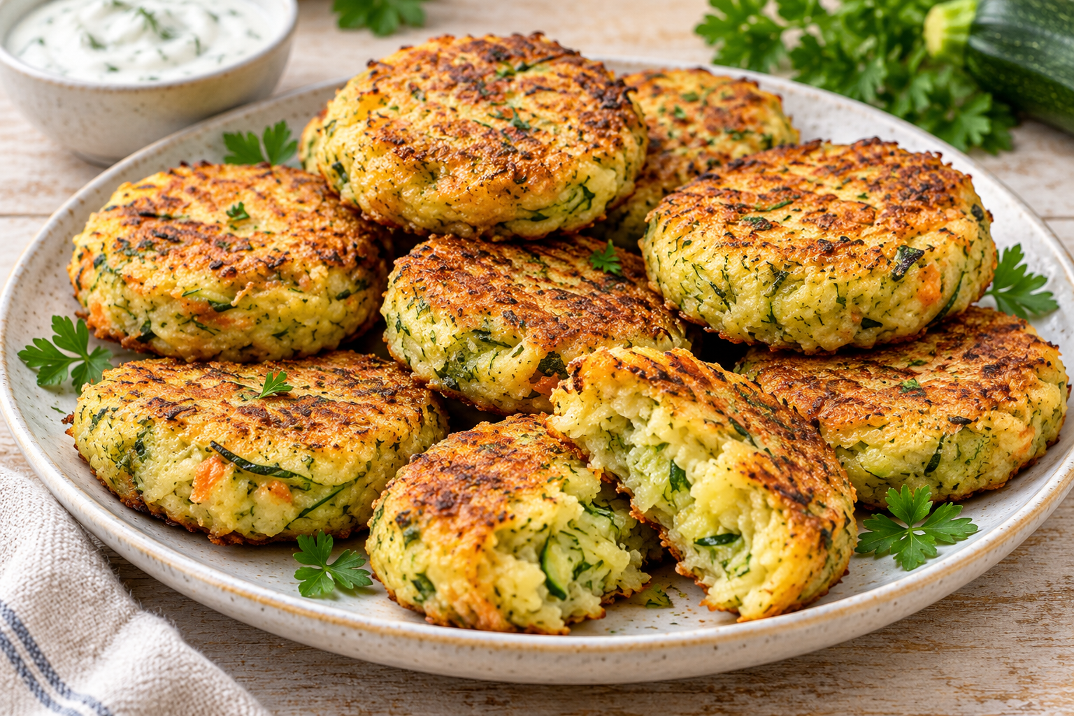 Zucchini and potato patties