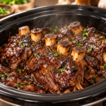 Slow Cooker Beef Short Ribs with Brown Sugar Glaze