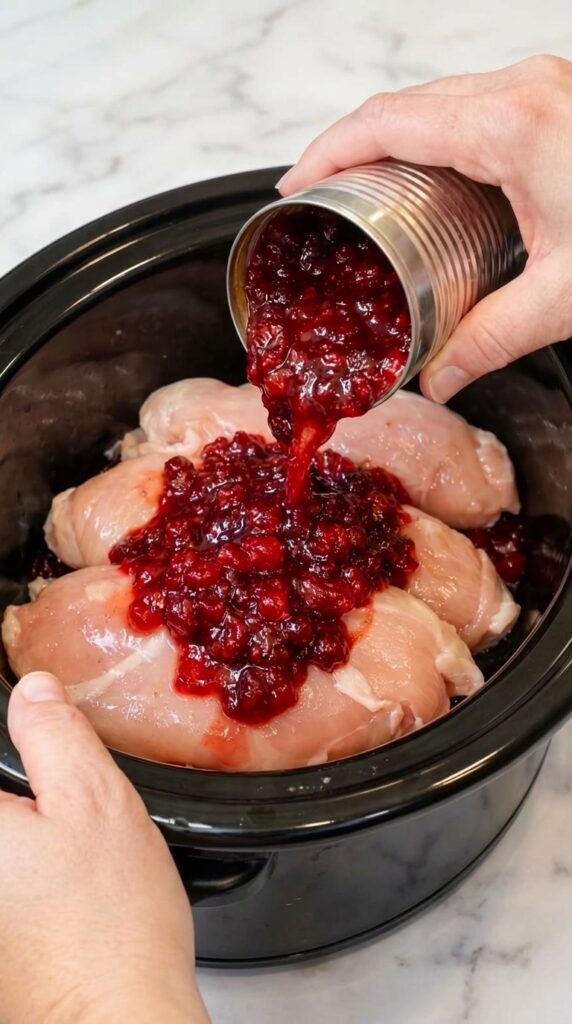 Slow Cooker Cranberry Chicken – Easy Crockpot Recipe