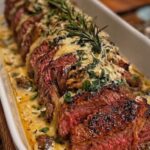 Garlic Butter Steak Tenderloin with Creamy Parmesan Sauce