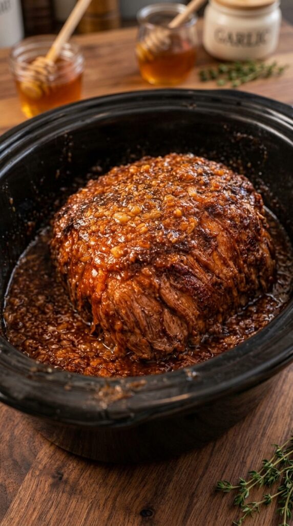 Slow Cooker Honey Garlic Pot Roast
