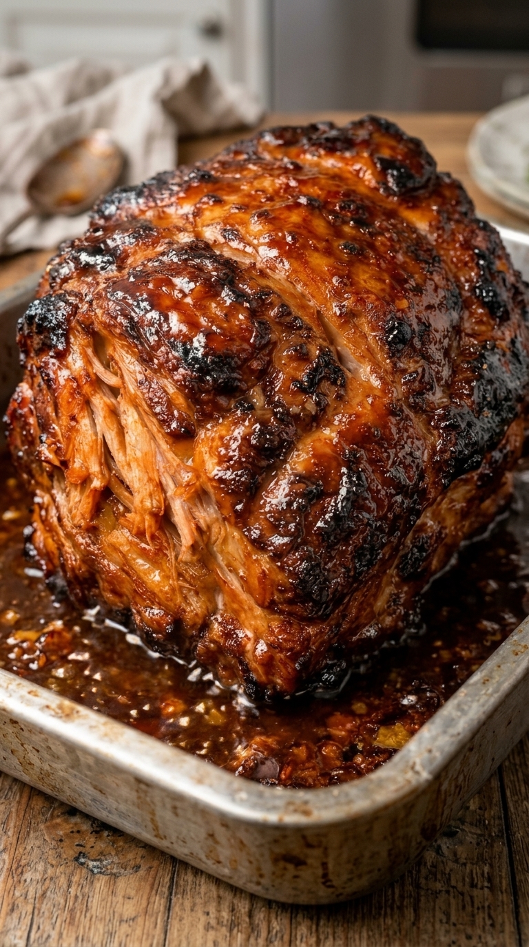 Sticky Honey Garlic Glazed Pork Roast – Easy & Juicy Recipe