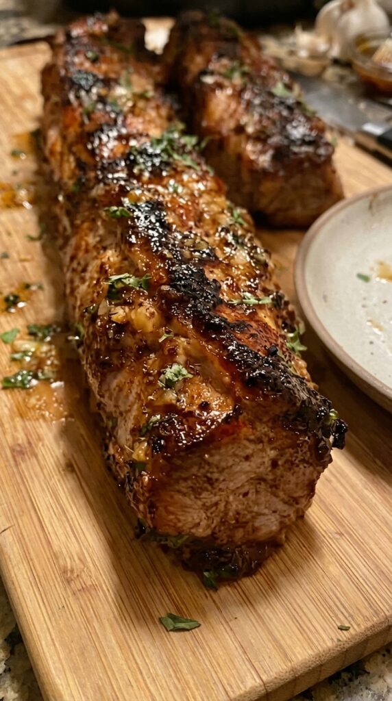 Garlic Butter Glazed Pork Tenderloin – Juicy & Easy Recipe