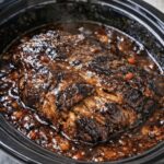 Slow Cooker Balsamic Garlic Beef Roast