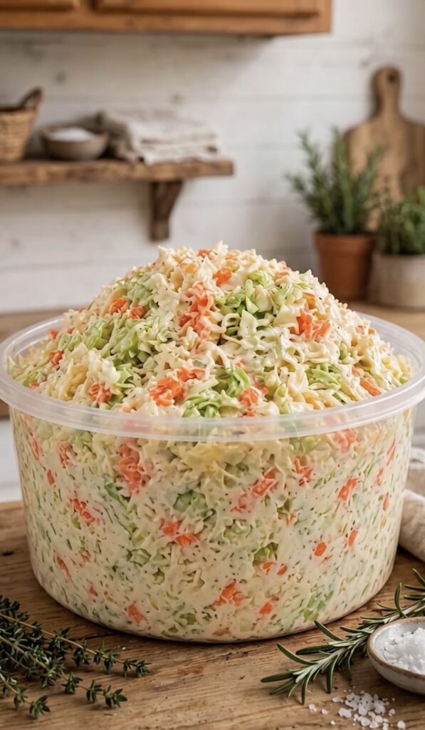 Creamy Cabbage and Carrot Coleslaw