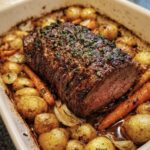 Herb-Roasted Beef Sirloin with Baby Potatoes and Carrots