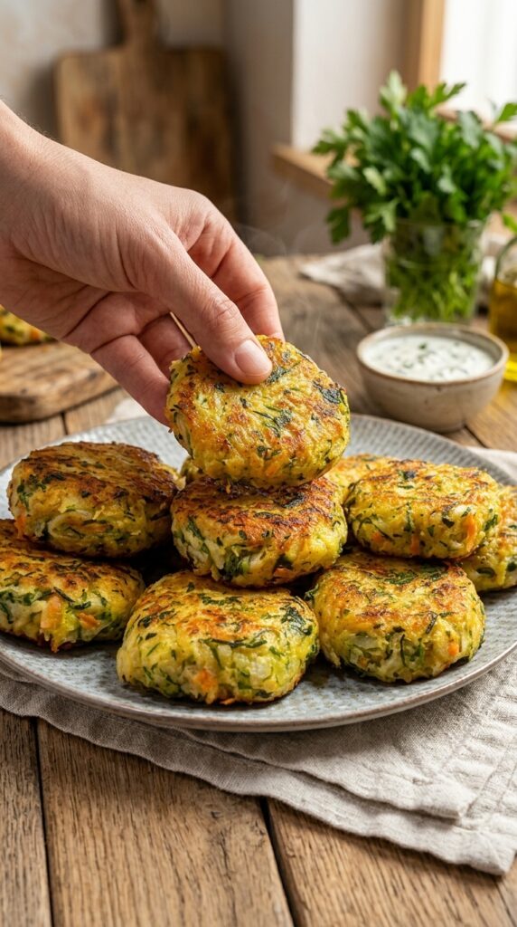 Crispy Cabbage & Potato Patties