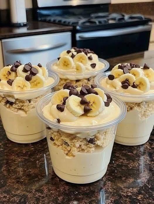 No-Added-Sugar Banana Pudding Cups