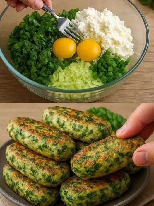 Spinach Cottage Cheese Patties