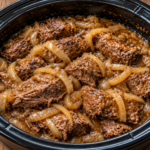 Slow Cooker Beef with Onion Gravy