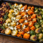 Roasted Autumn Vegetables with Feta and Walnuts
