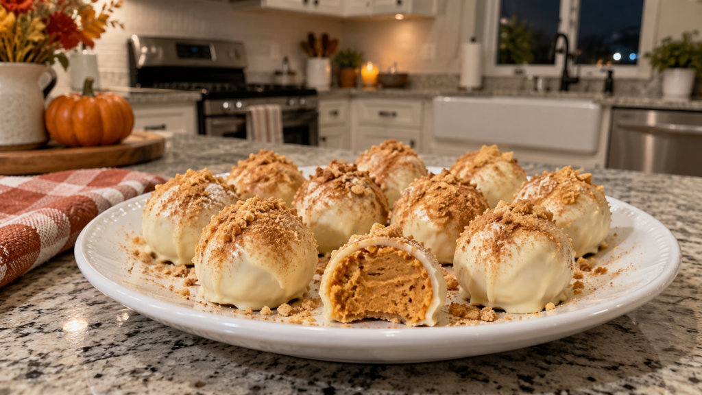 Easy Pumpkin Pie Truffles