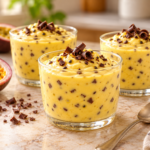 Creamy passion fruit dessert