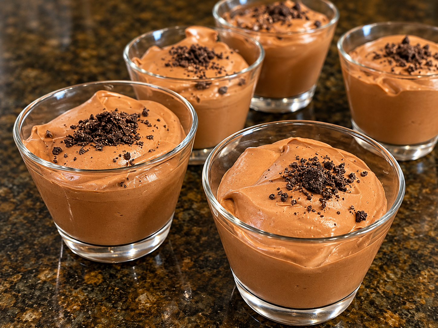 Easy Chocolate Mousse Cups