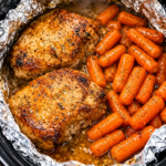 Slow Cooker Garlic Herb Chicken and Carrots