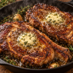 Garlic Herb Butter Ribeye Steak