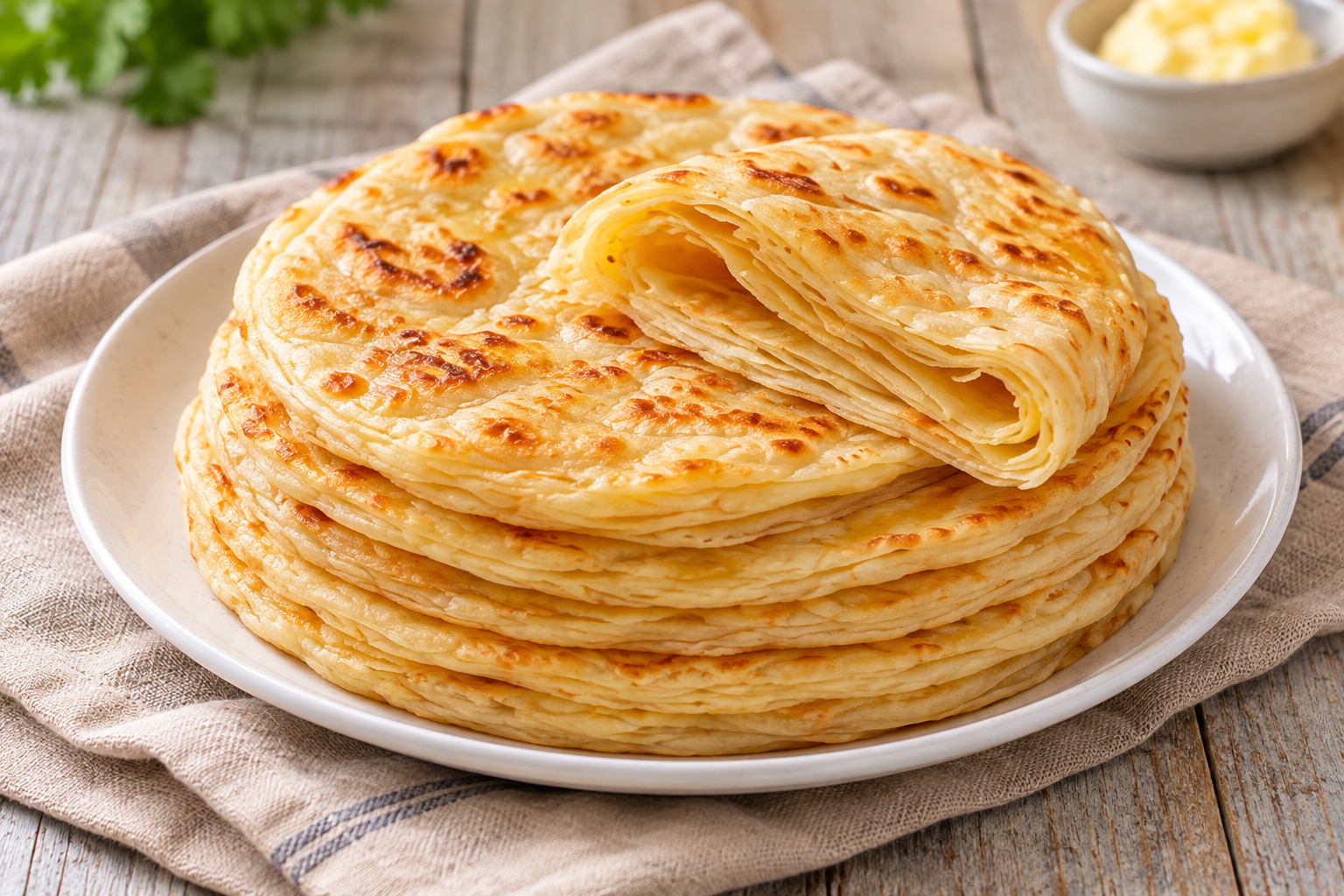 Layered Paratha Recipe