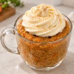 High-protein carrot cake mug cake