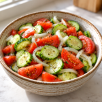 Easy Marinated Cucumber Tomato Onion Salad