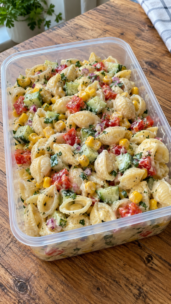Creamy Shell Pasta Salad