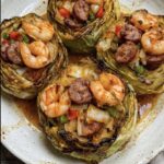 Cajun Shrimp & Sausage Stuffed Cabbage Boats