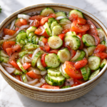 Marinated Cucumber, Tomato & Onion Salad